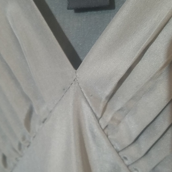 Banana republic silk silver gray dress - Picture 16 of 16